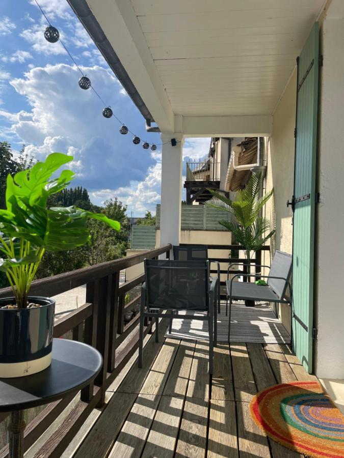 T3-Balcon Plein Sud-Acces Direct Au Bord Du Loing Apartment Moret-sur-Loing Exterior photo